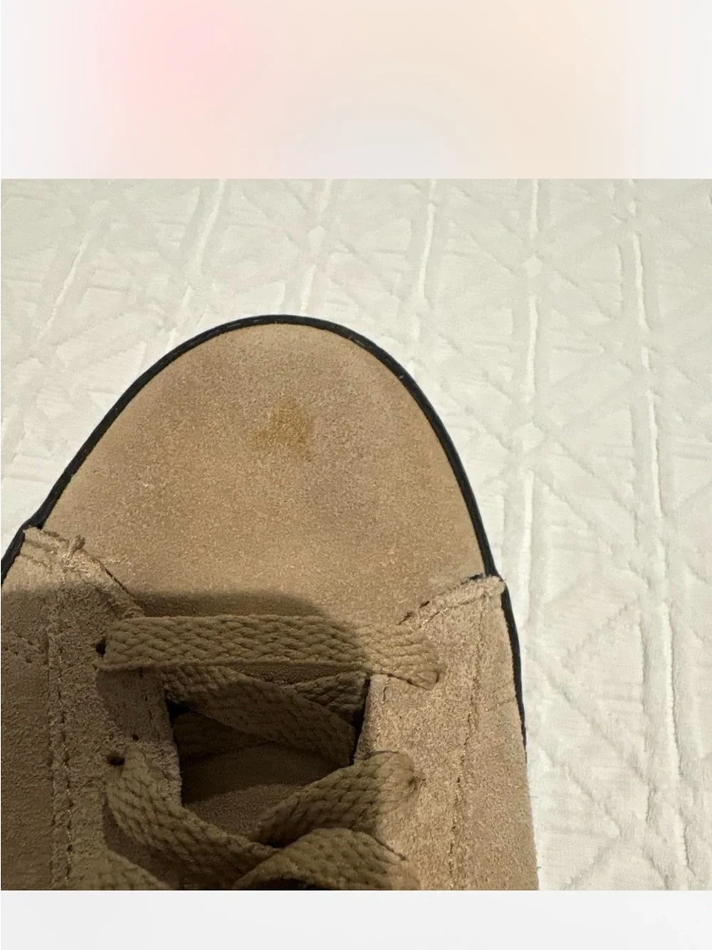 Converse Tan Suede Low-Top Sneakers with Black Accents